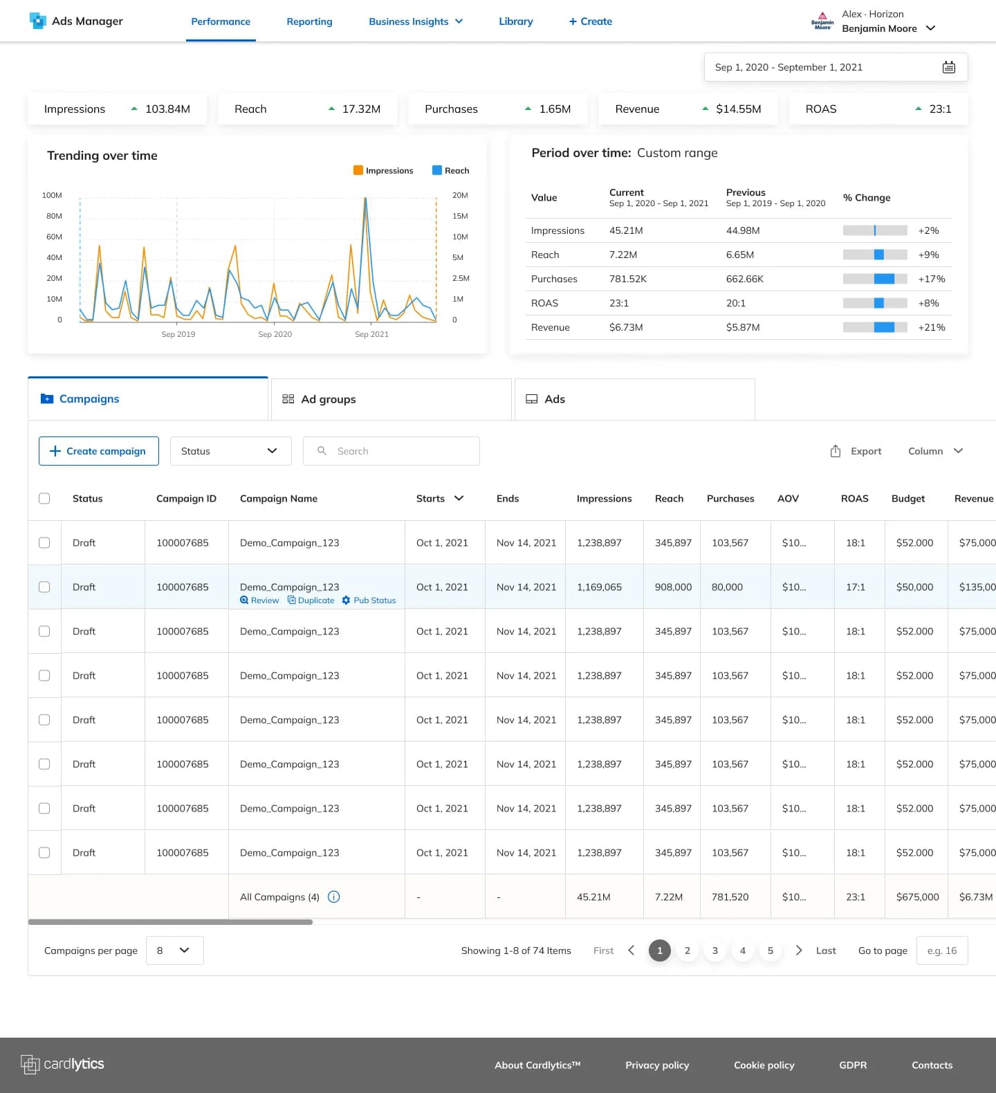 Cardlytics (via AgileEngine) — screen 7