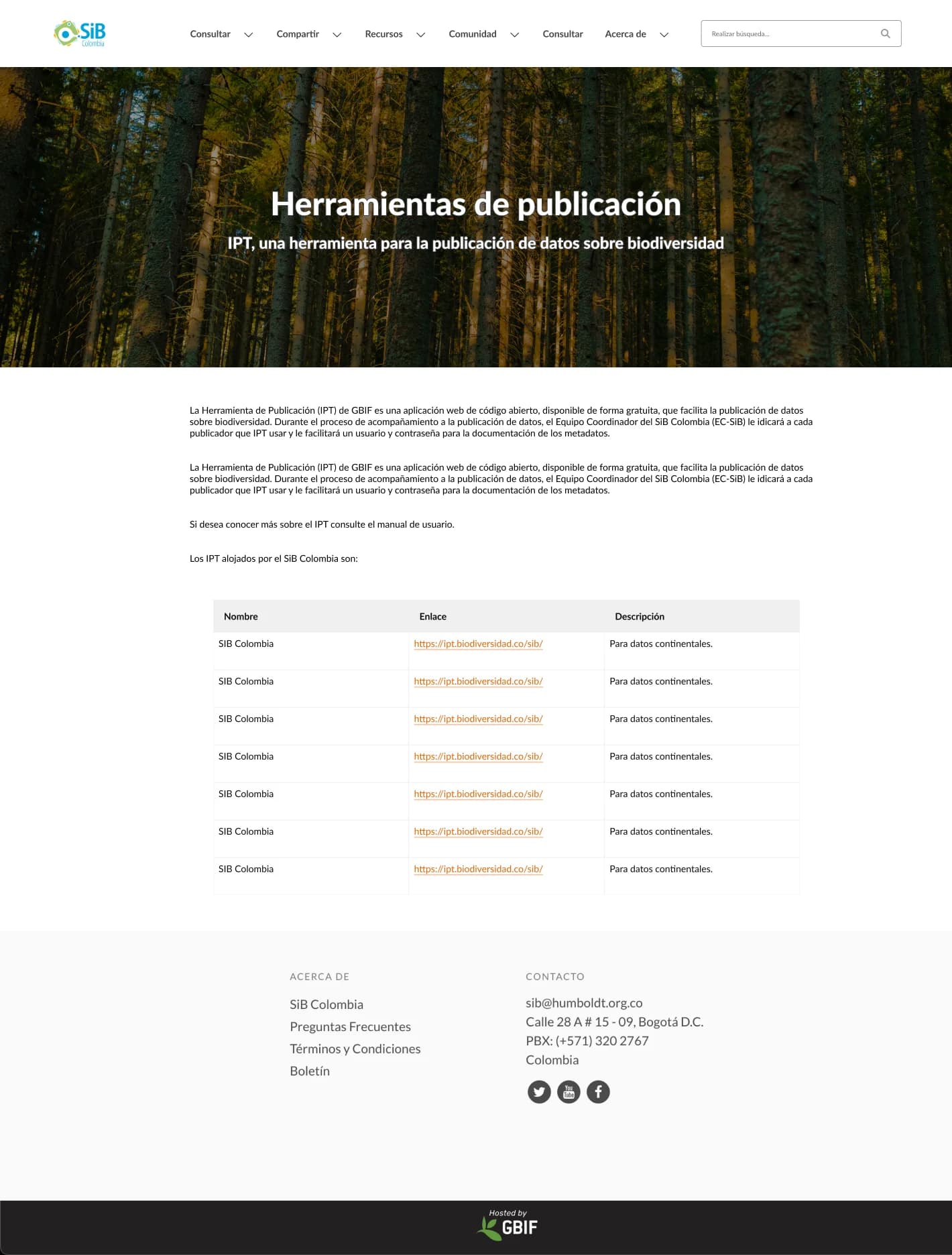 Biodiversidad.co — SIB Colombia / Instituto Humboldt — screen 10